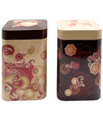 Paisley Square 100g Retro Tea Caddy